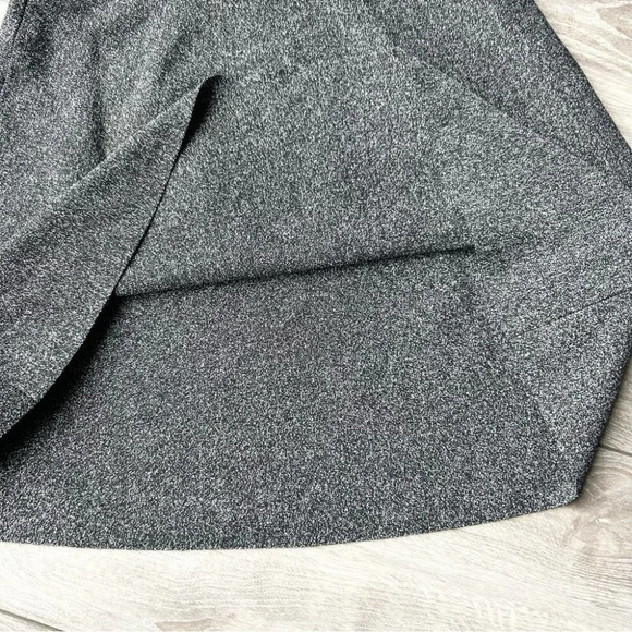 Loft Grey  Nylon Blend A Line Knitted Skirt - Picture 6 of 9